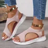 Mode frauen Schuhe Sommer 2025, Neue Komfort Casual Sport Sandalen Frauen Keil Sandalen Frauen Plattform Sandalen Plus Größe 43