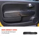 Per Abarth 595 695 Fiat 500 2012-2025 LHD RHD Auto Porta Interna Pannello Reale Duro Secco In Fibra di Carbonio Interni Adesivo Accessori