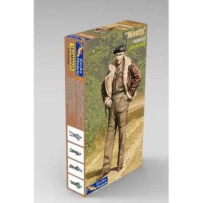 Gecko Models 16GM0025 1/16 WWII Monty Military Figure Assembly Model Kit Image