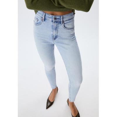 Stradivarius D09 Skinny super high-waist jeans MEDIUM BLUE DENIM 4