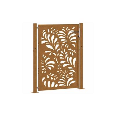 vidaXL Gartentor 105x130 cm Wetterfester Stahl Wellen-Design Image