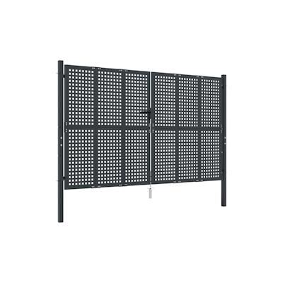 vidaXL Gartentor Anthrazit 300x175 cm Stahl Image