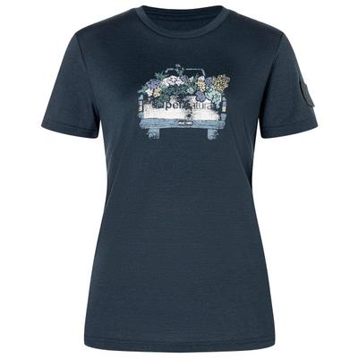 super.natural - Women's Flower Delivery Bio Jersey Tee - Merinoshirt Gr XS blau Image