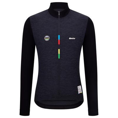 Santini - UCI World Champion Long-Sleeve Jersey Mondo - Radtrikot Gr XXL schwarz/blau Image