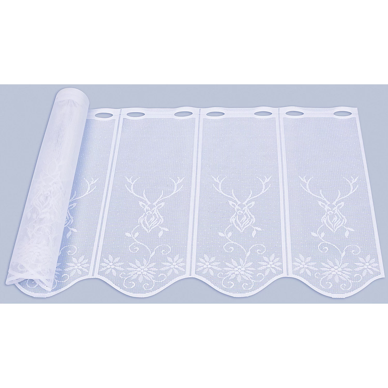 Brise-bise "cerf", blanc