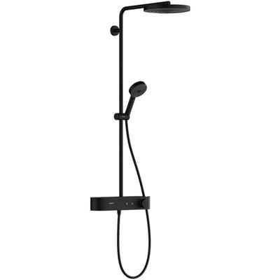 Hansgrohe Pulsify S - Brauseset mit Thermostat, Durchmesser 26 cm, 3 Strahlarten, EcoSmart, schwarz Image