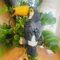 Ornements d'oiseaux simulés artisanaux en résine, pour décoration de jardin, cour, extérieur, décoration de jardin aviaire artificielle, Statues de jardin