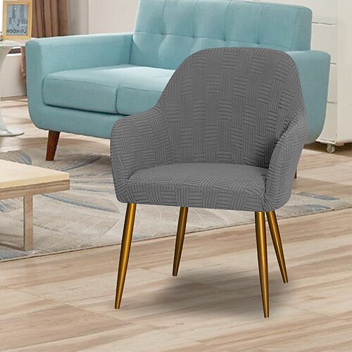 5x5 Gitter Stuhlbezug für hohe Armlehnen - dehnbarer Schonbezug für Sessel, langlebig stilvolle Passform für Wohnzimmermöbel Image