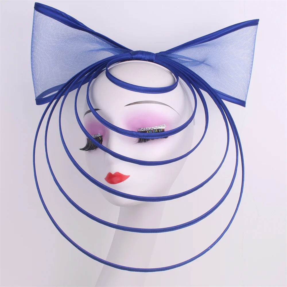 Hochzeit Kirche Hut Fascinator Kopfschmuck Formale Kentucky Femme Party Abendessen Chapeau Kappe Dame Anlass Pillbox Kappe Mesh Kopfbedeckung Image