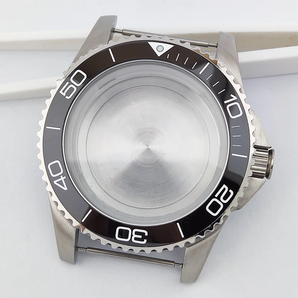 41-mm-Gehäuse, luxuriöses Herren-Uhrengehäuse, Saphirglas, wasserdichtes Gehäuse, NH35-Gehäuse, passend für 31,8-mm-Zifferblattgehäuse, NH35 NH36-Uhrwerk Image