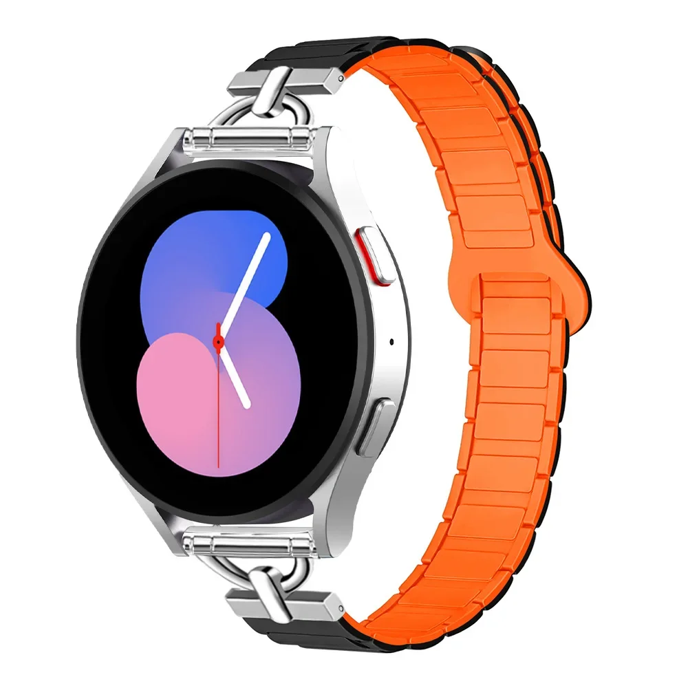 Silikon magnetisches klassisches Uhrenarmband für Samsung Galaxy Watch7 Armband Samsung Silikonarmband Image