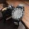 Set da 5 pezzi Orologio al quarzo pesante da uomo Rockabilly con gemelli ispessiti con bussola di perline e accessori per uomini audace