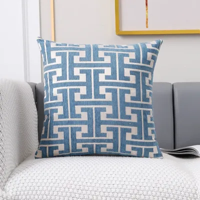 1 PC-Kissenbezug-Set mit Bauernhaus-Streifen, dekorative Kissenbezüge, Kissenbezug für Couch, Bank, Sofa, 45 x 45 cm Image
