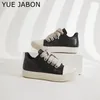 Street Style Luxus Herrenschuhe Dicke Schnürsenkel Mode High Top Plattform Schwarz Leder Casual Lover Schuhe Frauen Chunky Sneakers