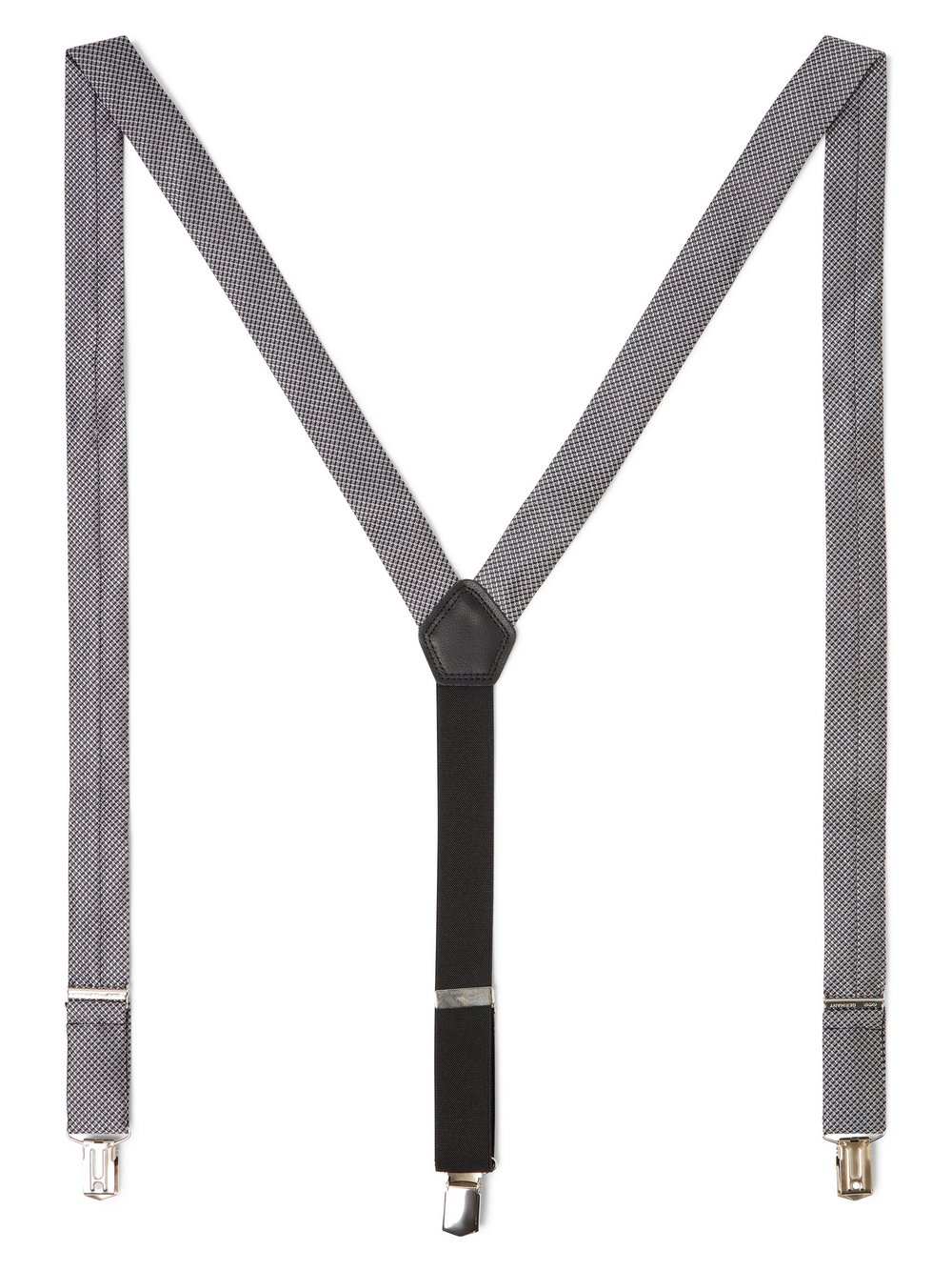 OLYMP Level Five Hosenträger aus Seiden-Mix mit Leder-Anteil Herren anthrazit, ONE SIZE Image