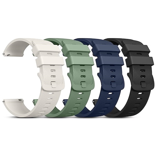 4 Packung Uhrenarmband für Garmin Samsung Galaxy Huawei Watch 3 Pro, Watch 2 Classic, Watch GT 3 Pro / 2 Pro / 2e / Runner / Active / 42mm / 46mm, Honor Magnic 2 GS 3i GTS 4,4mini, 3,2,2mini, 2e, GTR Image