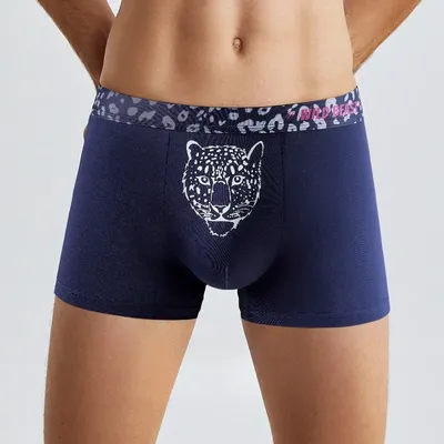 1/3PCS Leuchtende Reine Baumwolle männer Unterwäsche Atmungsaktive Boxer Große Größe Mittlere Taille Vier Ecken Bequeme jungen Hosen Image