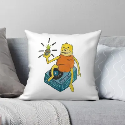 Flacher Eric Mr. Oizo quadratischer Kissenbezug, Polyester, Leinen, Samt, kreativer Reißverschluss, dekorativer Kissenbezug, Auto-Kissenbezug, 45,7 cm Image