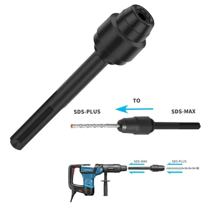 SDS Max zu SDS Plus Chuck Adapter Chuck Adapter Konverter, Bohrer Chuck Drill Konverter Schaft Schnellwerkzeug für den Bau