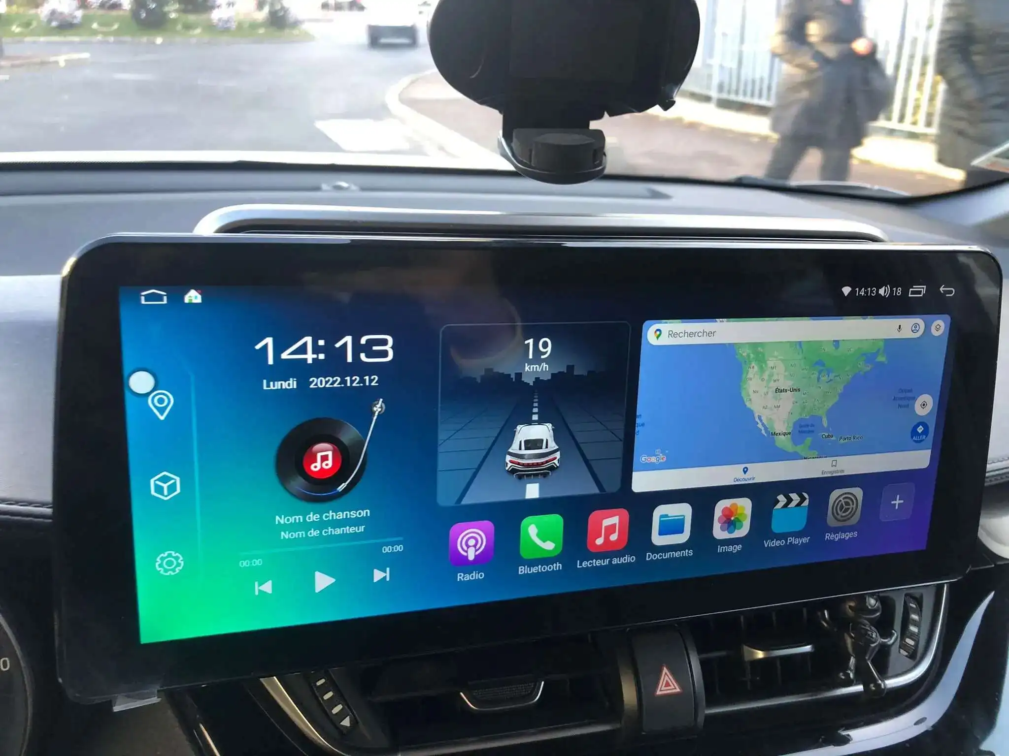 12,3 ''Multimedia Carplay Head Unit 128GB Breiten Bildschirm Auto Video Player 2Din Radio Stereo Für Toyota CHR 2016-2021 Android 14 Image