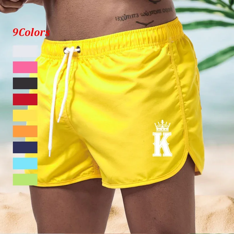 Herren-Badehose mit Taschen, schnell trocknend, Kordelzug, atmungsaktiv, Badehose, Badeanzug, Boardshorts, Badeshorts zum Surfen, Strand, Sommer Image