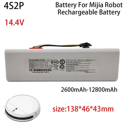 Oplaadbare Lithium-Ionen-Batterie mijia robotstofzuiger, 1c stytj01zhm, 1c batterij voor robots tofzuiger, 14,4 v, 2600mah ~ 12800mah Image