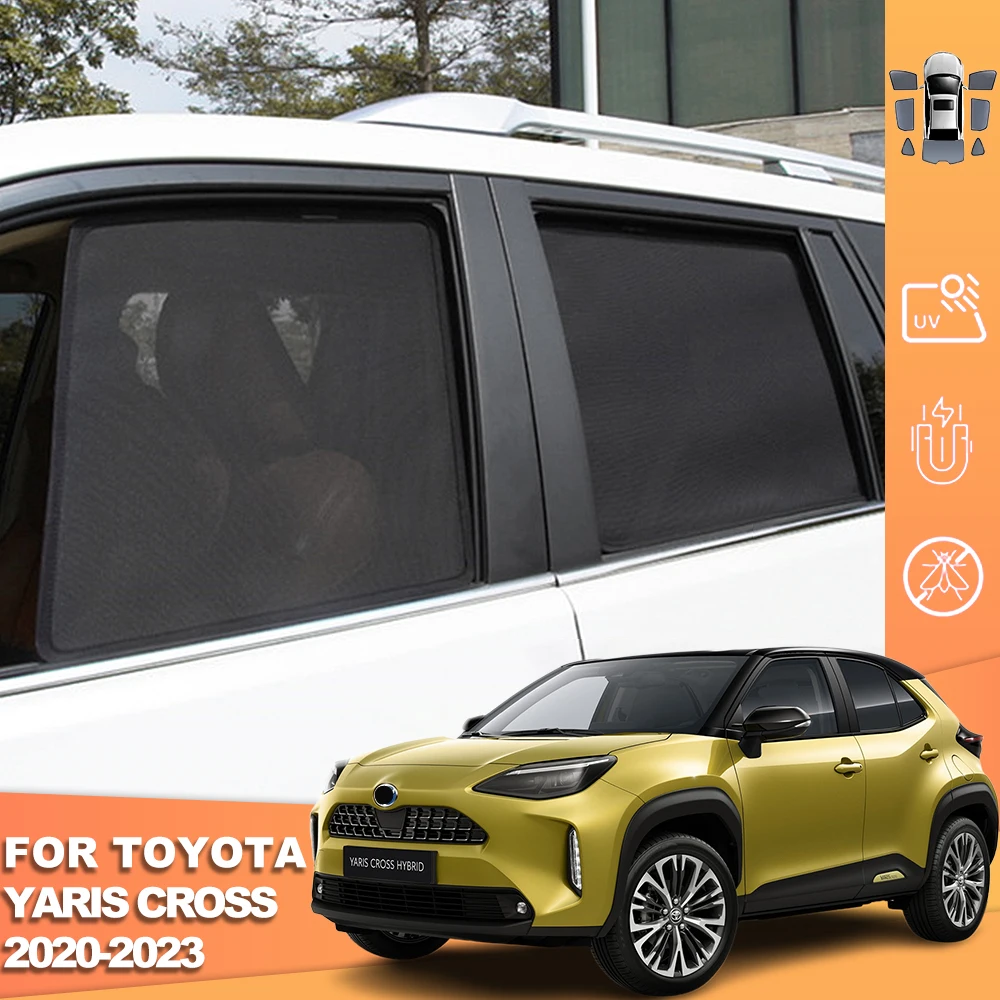 Für Toyota Yaris Cross XP210 2020-2024 Magnetischer Auto-Sonnenschutz Visier Frontscheibe Vorhang Rückseite Babyfenster Sonnenschutz Image