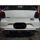 Per Volkswagen Polo MK6/2011-2024 Diffusore posteriore Paraurti Labbra Splitter Spoiler Tubo di scarico Kit corpo Accessori VW