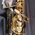 Japan Black Gold 82Z Type Professional Alto Saxophone Flat E Key Brass One-to-one Structure Carved Saxophone Instrumentprofessio