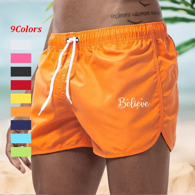 Herren-Boardshorts in 9 Farben, bedruckt, schnell trocknend, Badehose S – 3XL, für Herren, Schwimmen, Surfen, Strand, Sommer Image