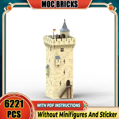 Mittelalterliche Burg Modell Moc Bausteine Frontier Burgen in Südlichen Frankreich Technische Ziegel DIY Montage HolidayToys Geschenk Image