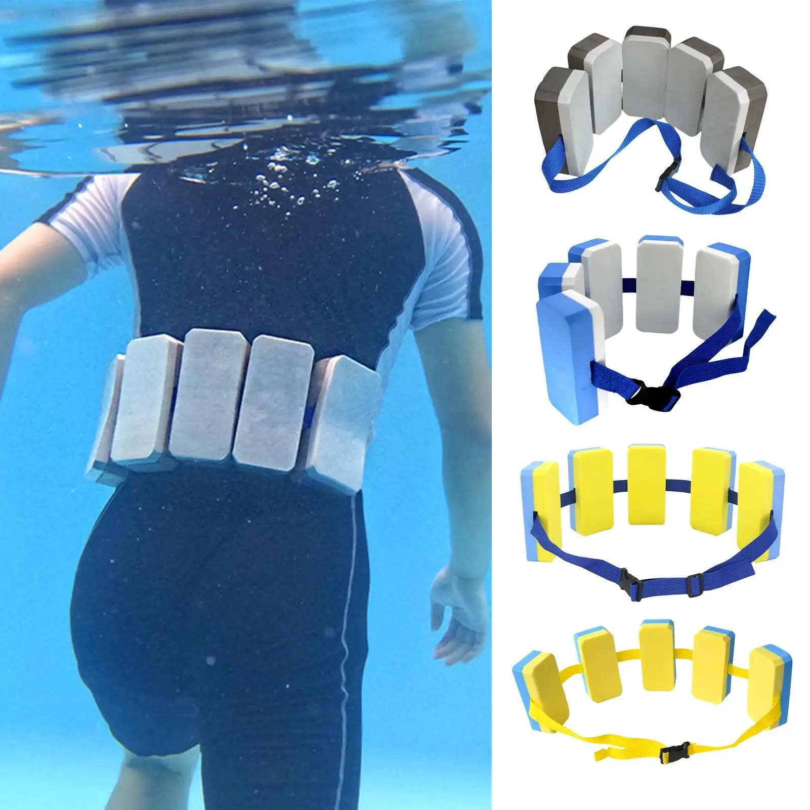 Kinder-Schwimmgürtel, Kinder-Schwimmtrainingsgürtel, verstellbarer Riemen, Ausrüstung, Trainingsgerät, Schwimmgürtel, Schwimmtrainer für Kinder Image