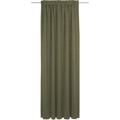 Vorhang WIRTH "Torbole", grün (moosgrün), B:132cm H:185cm, Baumwolle, Polyester, Gardinen, nach Maß Image