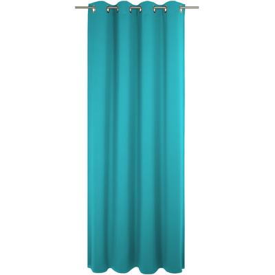 Vorhang WIRTH "Dim out", blau (türkis), B:142cm H:355cm, Polyester, Gardinen, nach Maß Image