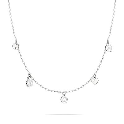 Kette mit Anhänger COOL TIME "Schmuck Geschenk Edelstahl Halskette The Cool Charm", silber (silberfarben), Halsketten, Mädchen, Edelstahl, L: 40cm B: 2mm, B:2mm Image