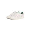 Plateausneaker TOMMY JEANS "TJW RETRO BASKET SNEAKER", Damen, Gr. 36, rosa (weiß, rosa), Leder, Lederimitat, kontrastfarbene Details, sportlich, Schuhe, Freizeitschuh, Halbschuh, Schnürschuh mit geprägter Logoflagge