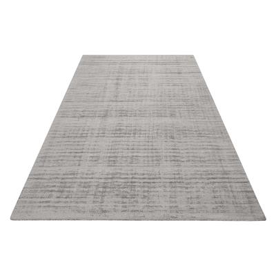 Teppich ESPRIT "Gil, ESP-39954, auch als Läufer erhältlich", grau (hellgrau), B:80cm H:8mm L:150cm, Polyester, Teppiche, handgewebt, seidig glänzend, schimmernde Farbbrillianz, Melangeeffekt Image