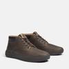 Schnürboots TIMBERLAND "SENECA BAYMID LACE UP SNEAKER", Gr. 42, grau (medium grau full grain), Leder, sportlich, Schuhe, Winterstiefel, Schnürstiefel, Winterschuhe