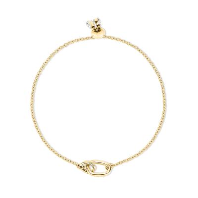 Armband ECHTZEIT "Schmuck Geschenk Edelstahl Armkette Like Diamonds Tropfen", gold (gelbgoldfarben, kristallweiß, kristallweiß), Armbänder, Damen, Edelstahl, mit Zirkonia (synth.) Image