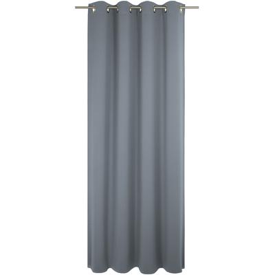 Vorhang WIRTH "Uni Collection light", blau (königsblau), B:142cm H:195cm, Baumwolle (Bio-Baumwolle), Gardinen, nach Maß Image