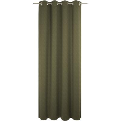 Vorhang WIRTH "Torbole", grün (moosgrün), B:132cm H:255cm, Baumwolle, Polyester, Gardinen, nach Maß Image