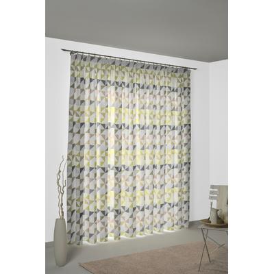 Vorhang WIRTH "Berlare", grün, B:132cm H:375cm, Baumwolle, Polyester, Gardinen, nach Maß Image