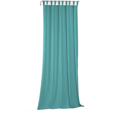 Vorhang WIRTH "Newbury", blau (türkis), B:130cm H:155cm, Baumwolle, Polyester, Gardinen, nach Maß Image