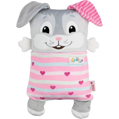 Kuscheltier NICI "Cosidoos, Hase mit Wendefunktion 30x20 cm", grau, Plüschfiguren, KinderB:20cm H:30cm L:11cm, Polyester, B:20cm H:30cm L:11cm