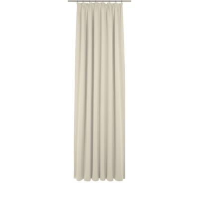 Vorhang WIRTH "Uni Collection", beige (naturweiß), B:142cm H:335cm, Baumwolle (Bio-Baumwolle), Gardinen, nach Maß Image