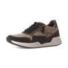 Keilsneaker GABOR ROLLINGSOFT, Damen, Gr. 41, braun (dunkelbraun, beige), Veloursleder, Glattleder, sportlich, Schuhe, Schnürschuh, Halbschuh, Freizeitschuh mit seitlichem Reißverschluss