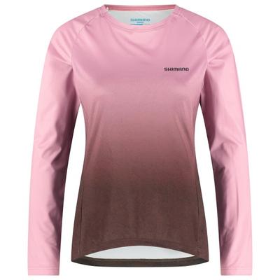 Shimano - Women's Parco L/S Printed Jersey - Radtrikot Gr L rosa Image