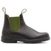 Blundstone - Stout Brown Leather With Olive Elastic #519 - Freizeitstiefel 42 | EU 42 grau