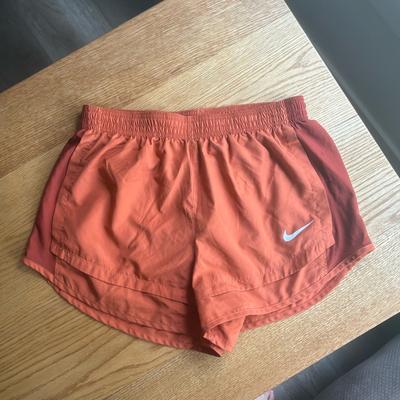 Nike Shorts | Burnt Orange Nike Tempo Running Shorts. Women’s Size Medium. | Color: Orange/Red | Size: M