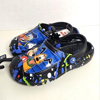 Disney Shoes | Disney Mickey & Friends Boys Youth 11-12 Clogs | Color: Black/Blue | Size: 12b